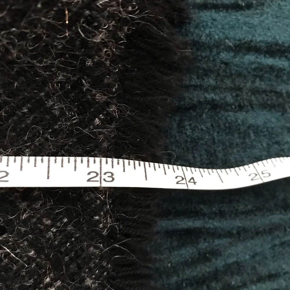 Burberry Wool Blend Pencil Skirt Plaid Sequin 12 - Picture 11 of 12